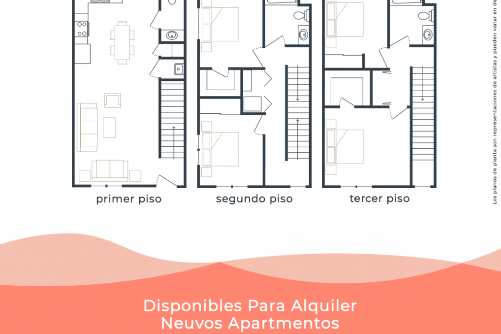 4-bedroom floor plan at Villas at Emerald Vista family apartments in Puerto Rico